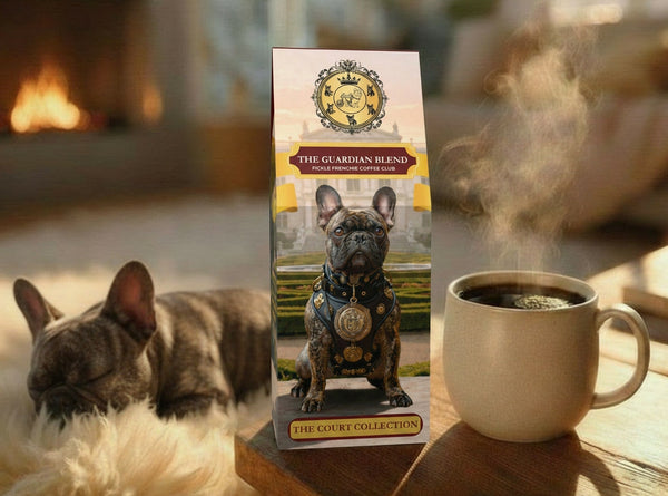 The Guardian Blend - Fickle Frenchie Coffee Club - Front Facing image.